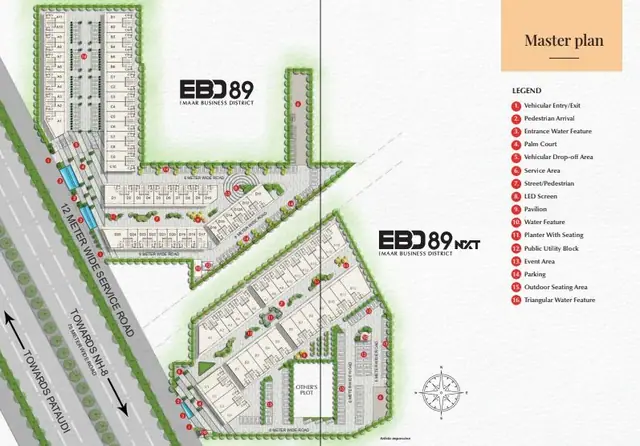 Emaar EBD 89 master plan / site layout
