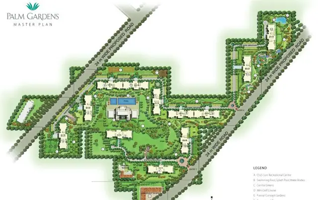 Emaar Palm Gardens master plan / site layout