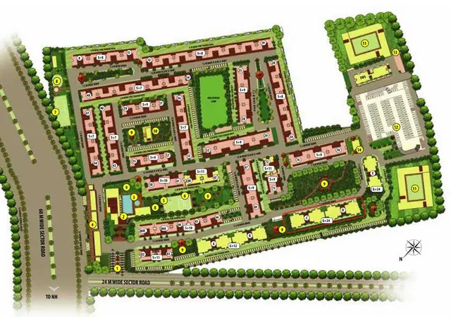 Emaar Palm Heights master plan / site layout
