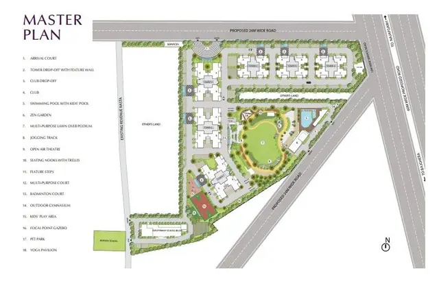 Emaar Urban Ascent master plan / site layout