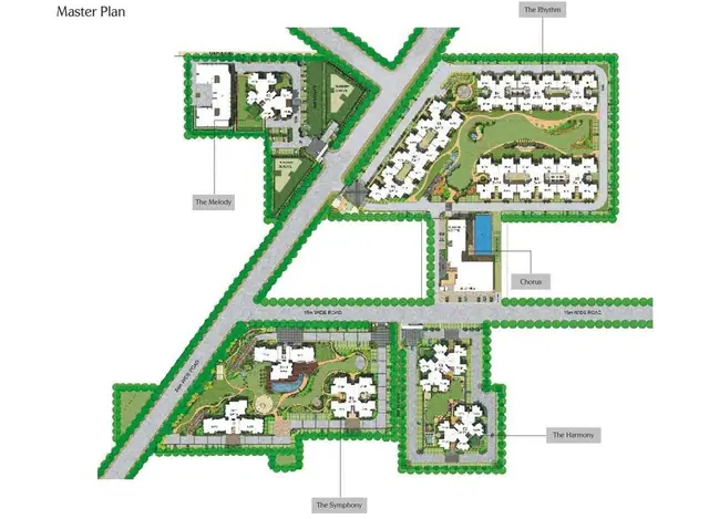 Experion Heartsong master plan / site layout