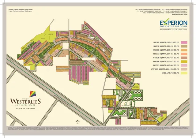 Experion The Westerlies master plan / site layout