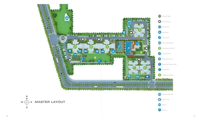 Godrej Aria master plan / site layout