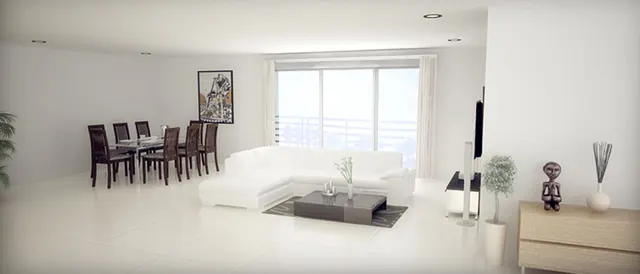 Godrej Frontier — sample flat living room