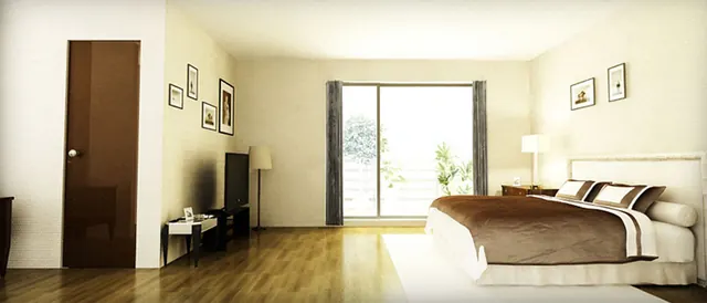 Godrej Frontier — sample flat bedroom
