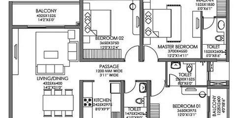 Godrej Habitat Gurgaon 3 BHK (Premium) floor plan