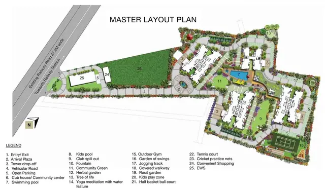 Godrej Habitat Gurgaon master plan / site layout