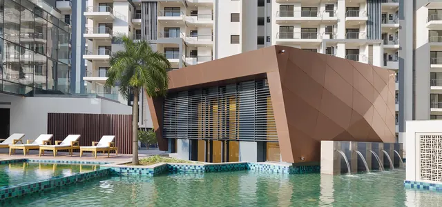 Godrej Icon — pool pavilion (actual photo)