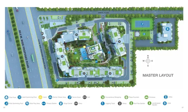 Godrej Oasis master plan / site layout