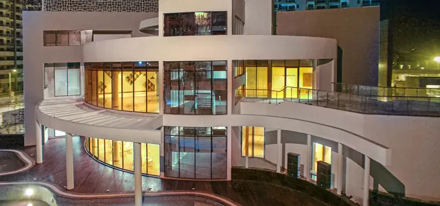 Godrej Summit — clubhouse at night