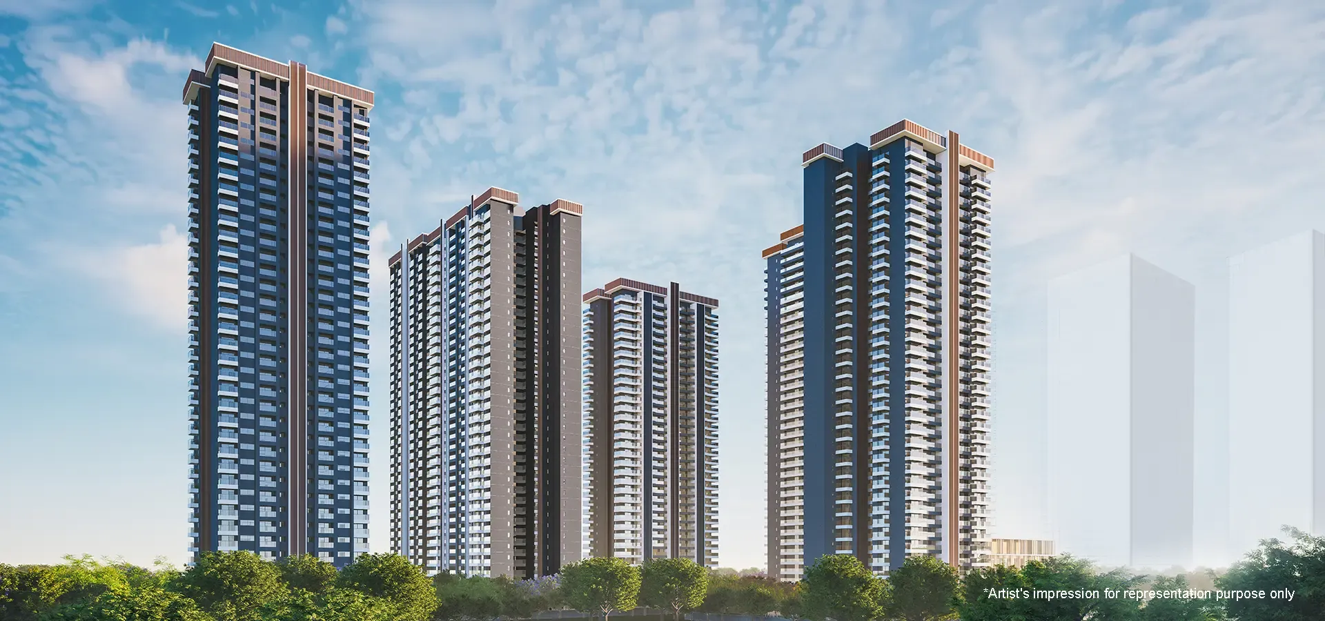 Godrej Zenith — towers elevation