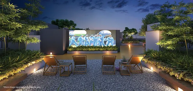 Godrej Zenith — outdoor screening lawn