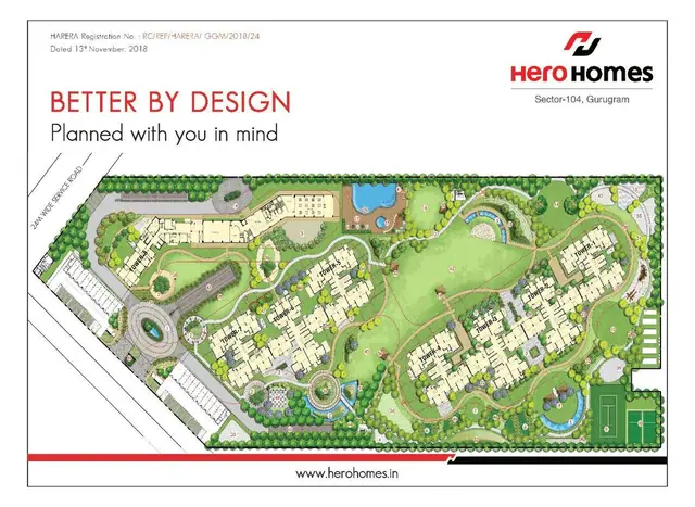 Hero Homes master plan / site layout
