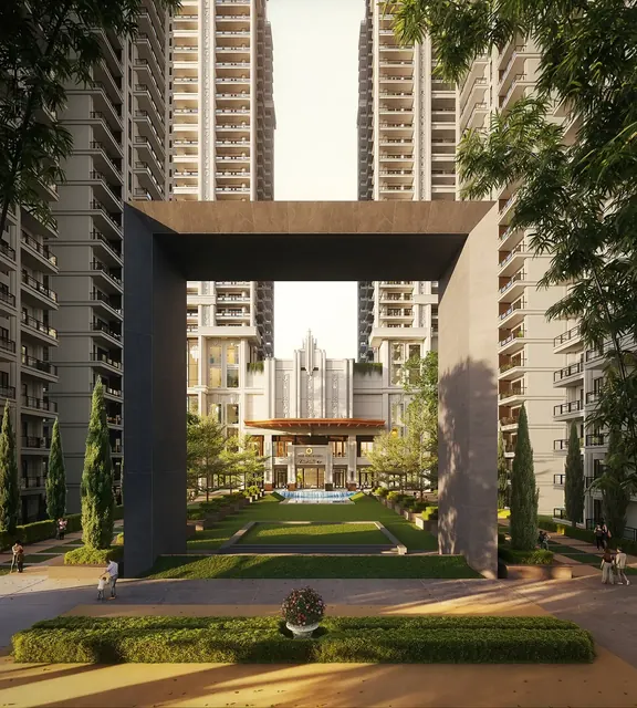 Hero the Palatial — entrance gateway and landscaped court