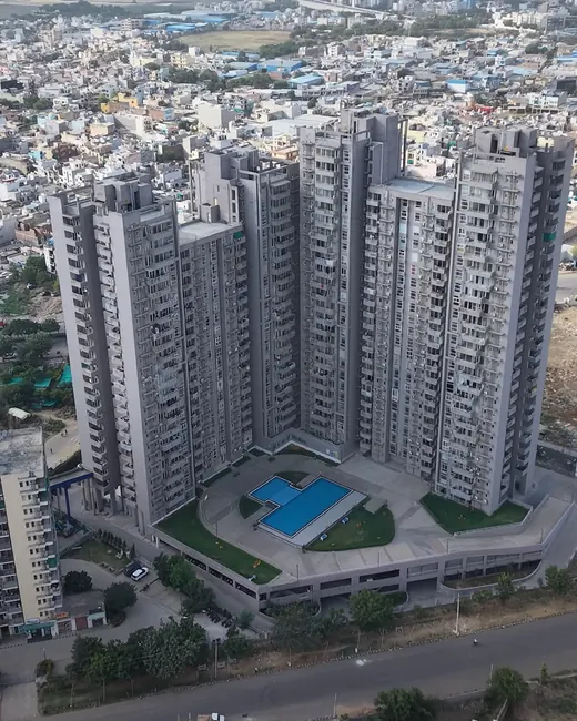 ILD Grand — aerial drone photo of towers (actual)