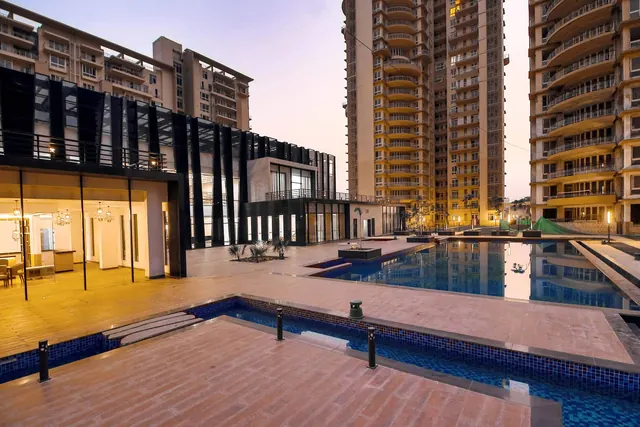 Indiabulls Enigma — pool deck at dusk (actual photo)