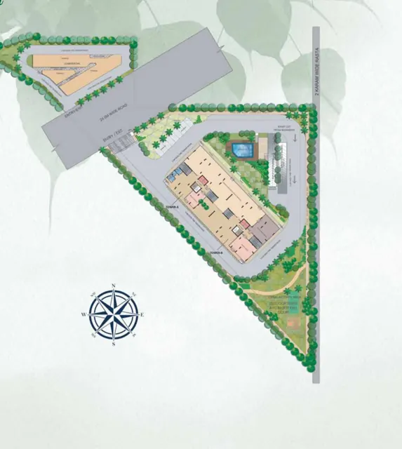 JMS Silver Living master plan / site layout