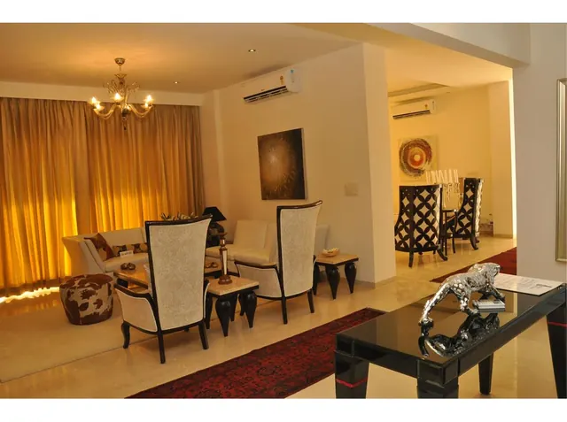 Kashish Manor One — sample flat living and dining