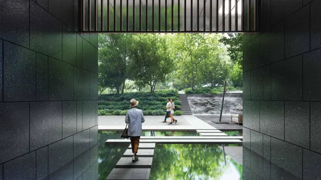 Water garden entry