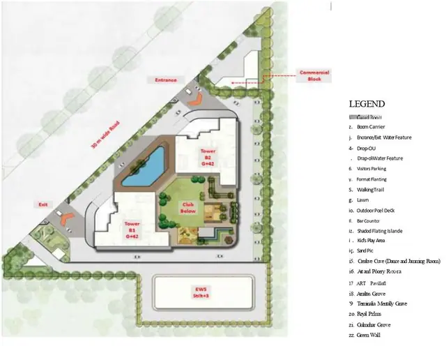 Landmark Skyvue master plan / site layout