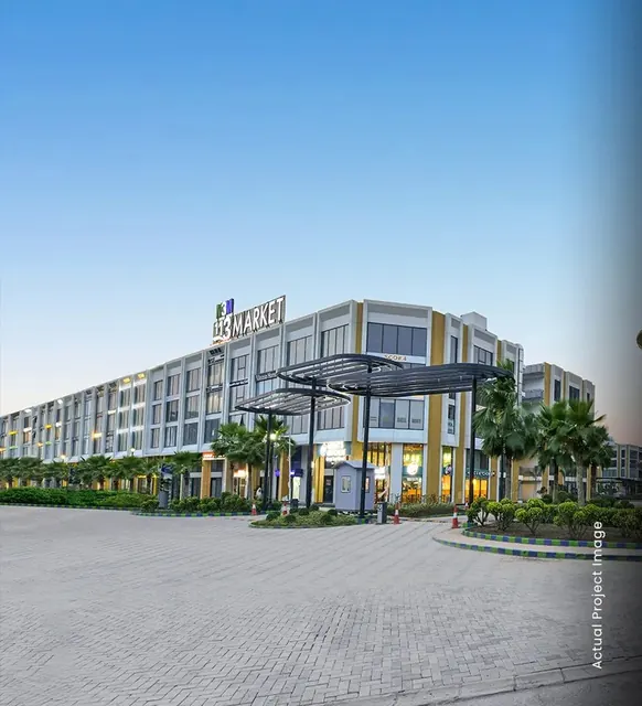 M3M 113 Market — Actual project image of the corner block