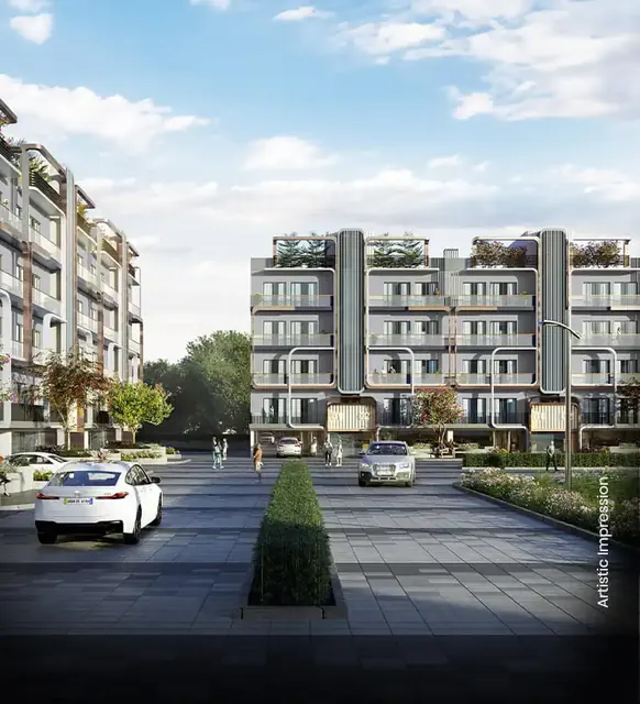 M3M Antalya Hills — low-rise block exterior (portrait)