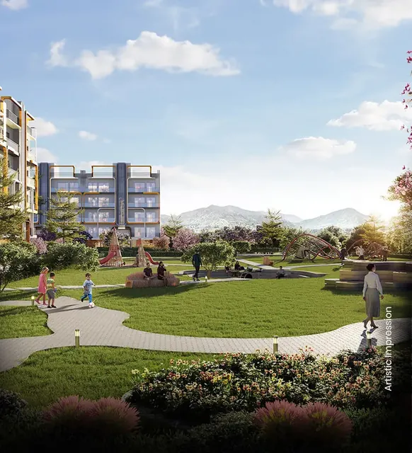 M3M Antalya Hills — landscaped park (portrait)