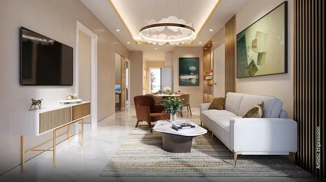 M3M Antalya Hills — apartment living room interior