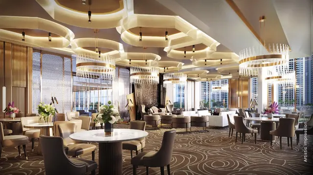M3M Capital — clubhouse lounge interior