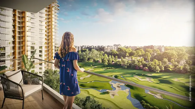 M3M Capital — balcony view over golf course