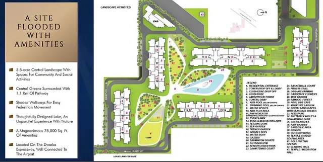 M3M Crown master plan / site layout
