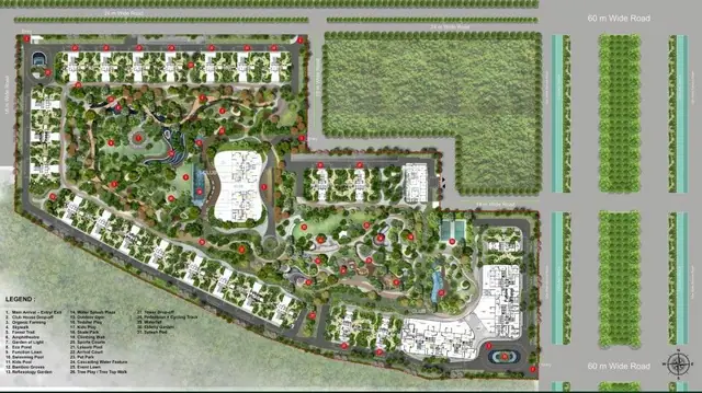 M3M Forestia West master plan / site layout