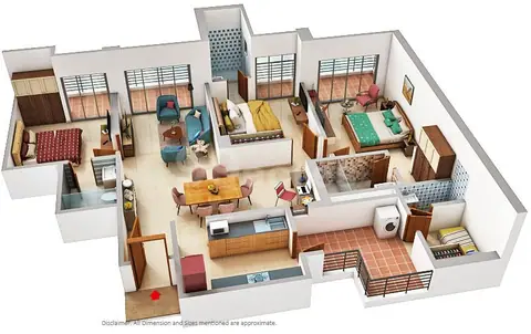 M3M Golf Hills 3.5 BHK floor plan