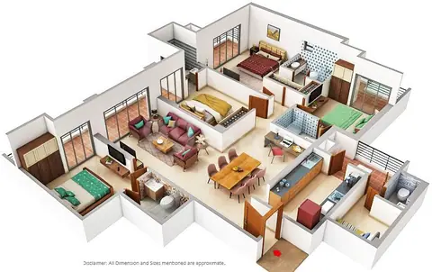 M3M Golf Hills 4.5 BHK floor plan