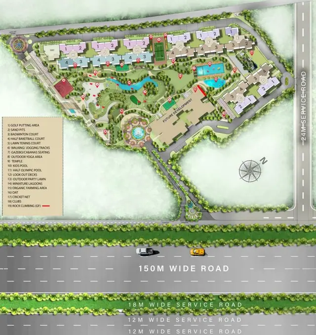 M3M Mansion master plan / site layout