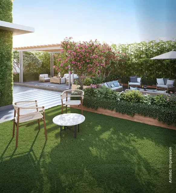 M3M Soulitude — private terrace garden (portrait)