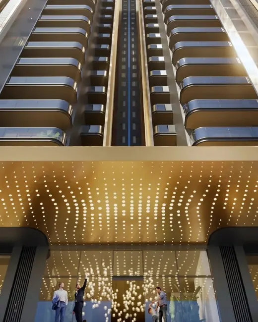 M3M St Andrews — Twin towers and entrance canopy, artistic impression