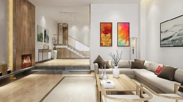 M3M St Andrews — Living room, indicative interior