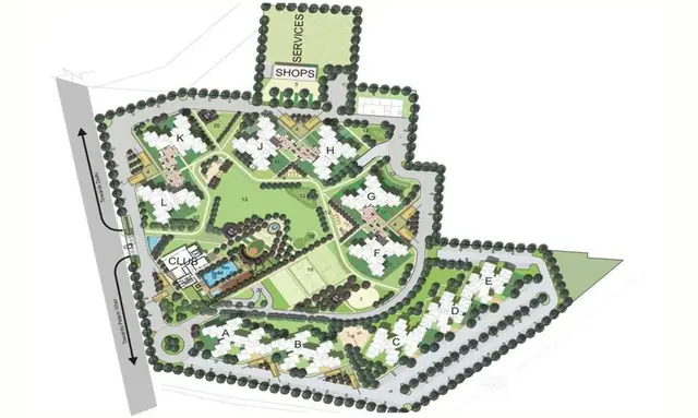 Mahindra Aura master plan / site layout