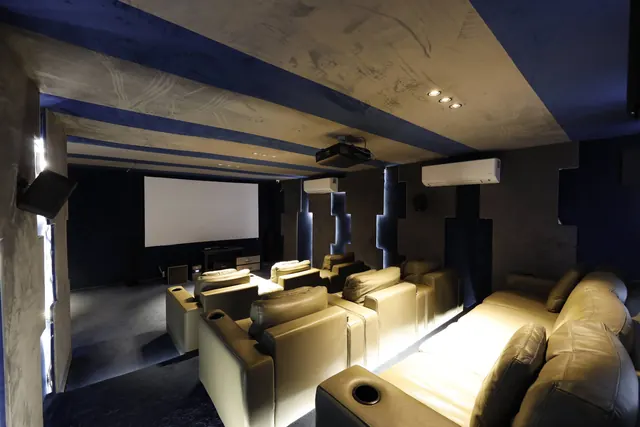 Mapsko Mountville — clubhouse mini theatre (real photo)