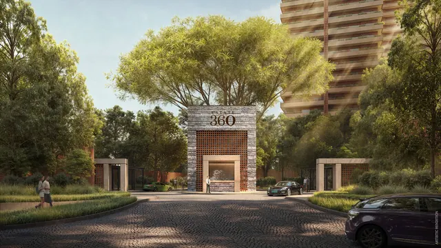 Max Estates 360 — entrance gate (render)