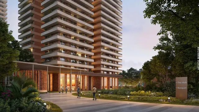 Max Estates 361 — Tower entrance and drop-off