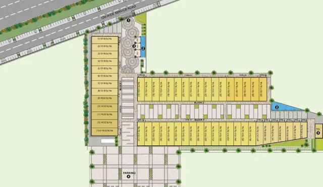 Microtek Success Hub master plan / site layout