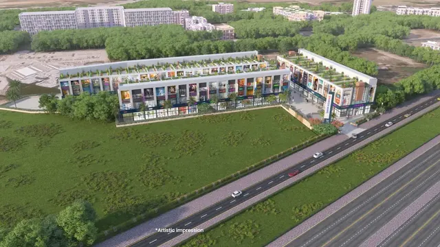 Microtek Success Hub — aerial view (render)