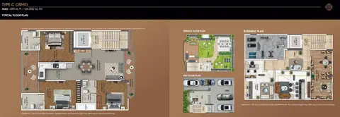 MRG Crown 3BHK floor plan