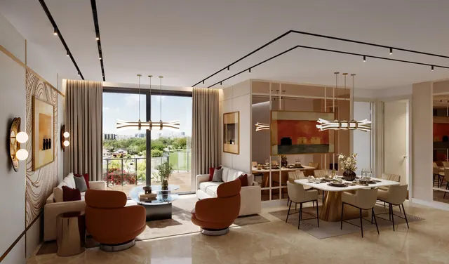 The Oryza — Living and dining room (artistic impression)