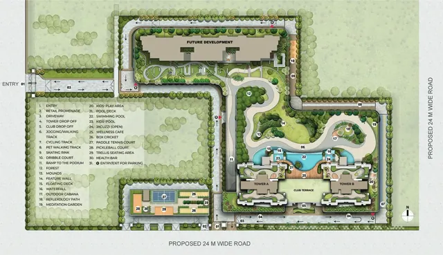Origen The Oryza master plan / site layout