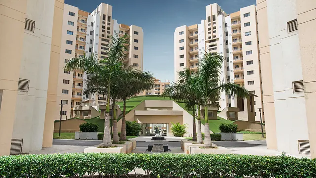 Orris Carnation Residency — towers and central court (real photo)