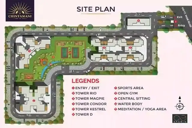 Oxirich Chintamani master plan / site layout