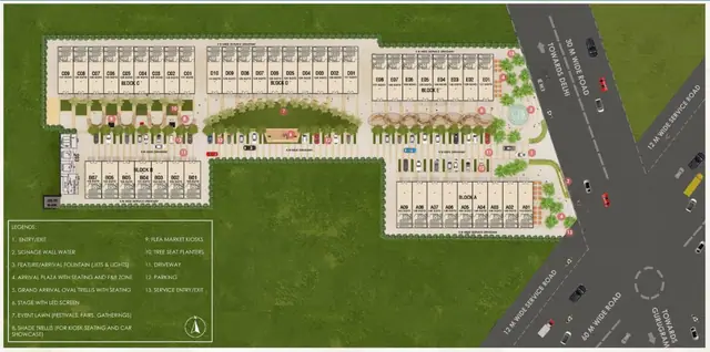 Paras Arcade 114 master plan / site layout